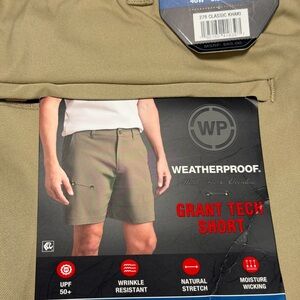 Weatherproof Men's Grant Tech Shorts - Classic Khaki